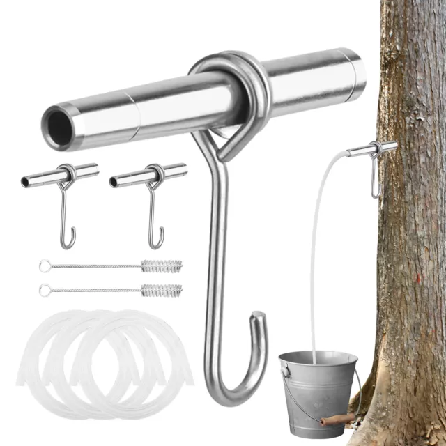 Maple Syrup Tapping Kit Stainless Steel Maple Tree Taps Spiles for Making Maple