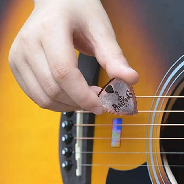 Musical Instruments Guitar Pick Plectrum Zinc Alloy Pick Metal Guitar Pick