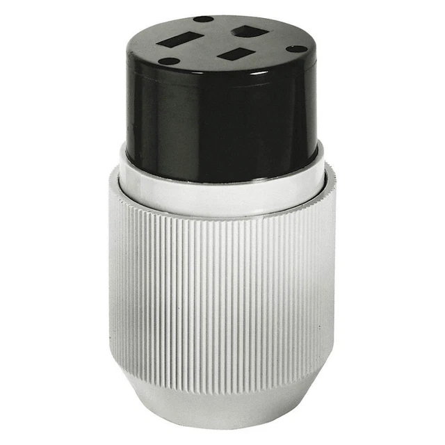 GRAINGER APPROVED 9650NC Straight Blade Connector,2 Poles,3 Wires