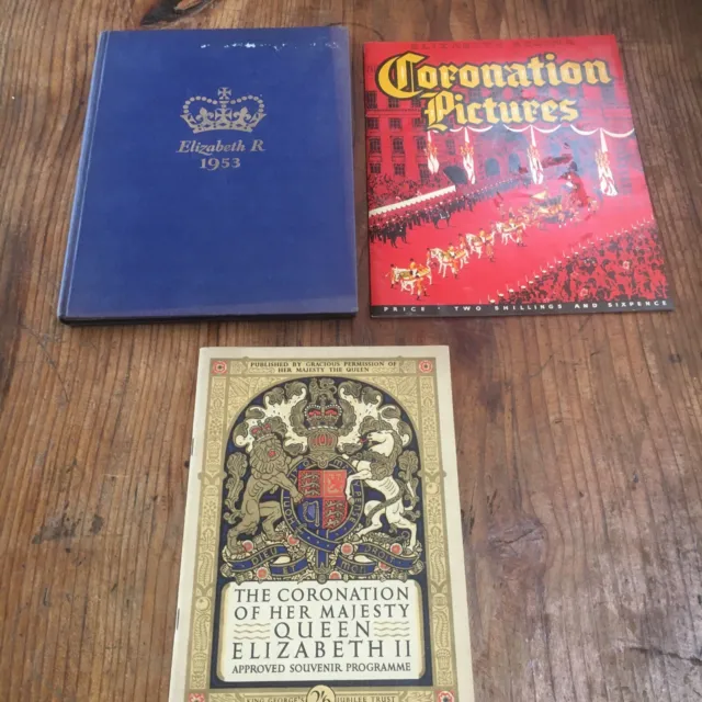 Vintage Official Coronation Of Queen Elizabeth ll Program & Book Etc