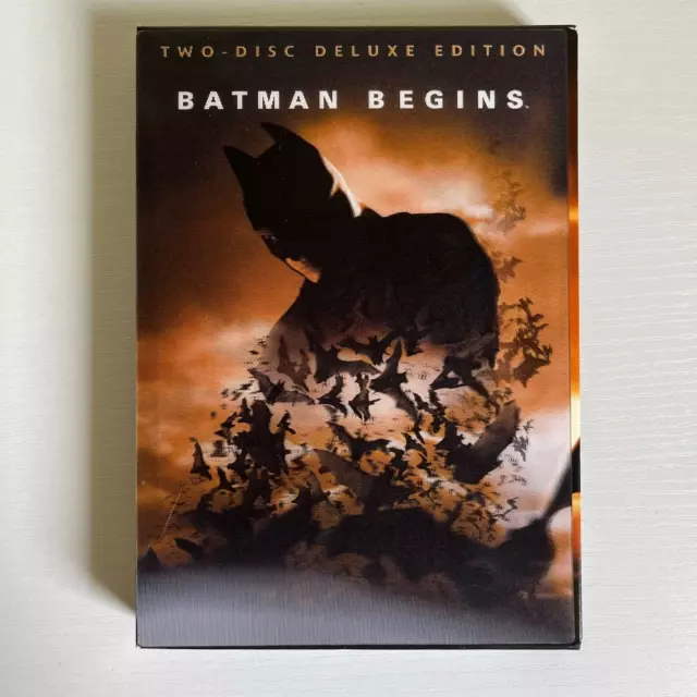 Batman Begins Two-Disc Deluxe Edition DVD with Comic Book & slipcover 2005