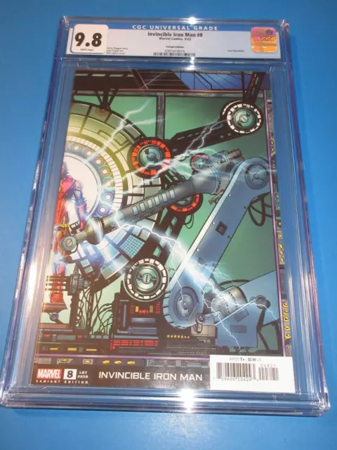 Invincible Iron Man #8 Layton Variant CGC 9.8 NM/M Gorgeous Gem Wow