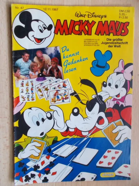 Comics, Hefte, MICKY MAUS, Band Nr. 47/1987 , ohne Beilage, Walt Disney, Ehapa