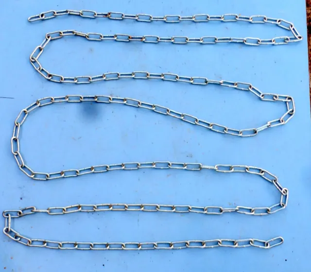 lange alte Eisenkette Kette 🚀 ca 5 m lang Gliederkette Stahlkette verzinkt 🚀