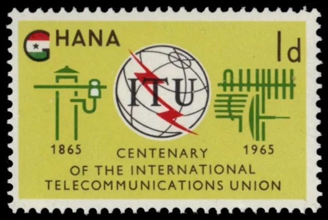 GHANA 204 (SG369) - Intl. Telecommunications Union Centenary (pa65865)