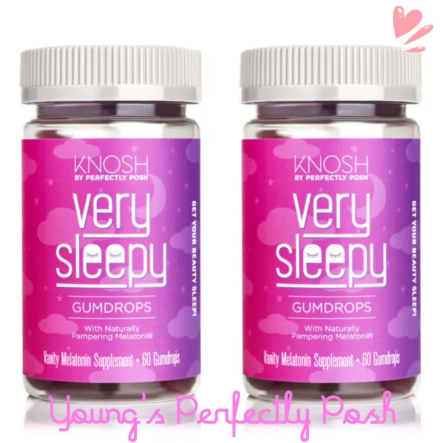 2 Perfectly Posh Knosh Very Sleepy Gumdrops New/Sealed Sleep Gummy