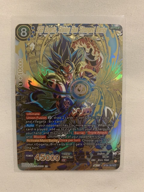 SSB GOGETA, SHINING Blue Strongest Warrior BT26-138 SCR Dragon
