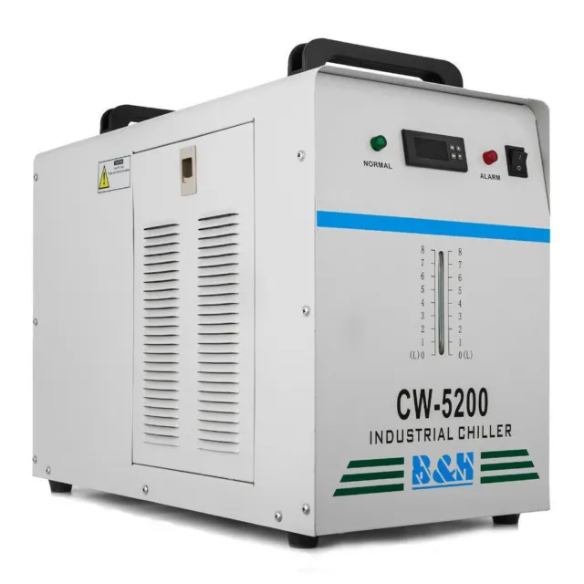 VEVOR CW-5200 Refroidisseur d'Eau Industriel de 6L Réservoir pour CO2 Laser Tube