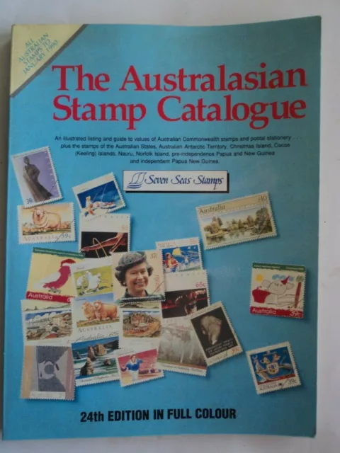Seven Seas Australasian Stamp Catalogue 24th edition 1990