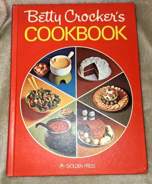 VINTAGE BETTY CROCKER'S COOKBOOK 1976 Hard Cover Golden Press