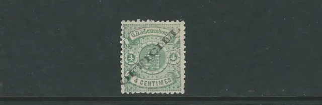 LUXEMBOURG 1875-76 OFFICIAL (Scott O13 4 centimes green) VF MH