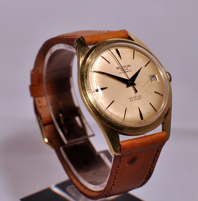 Mouvement Mécanique ELDOR Genève 21 Rubis Calibre 370-18 - Années 50-60 - Ne Fonctionne Pas