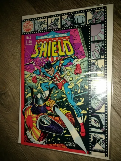 Lancelot Strong The Shield #2 Comic Book 1983 FN/VF Red Circle comics
