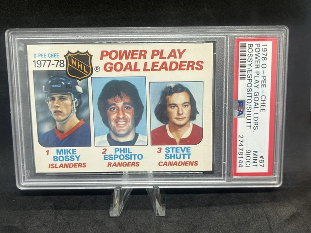 Mike Bossy Rc 1978 O-Pee-Chee #67 Bossy/Esposito/Shutt Psa 9(Oc) Mint