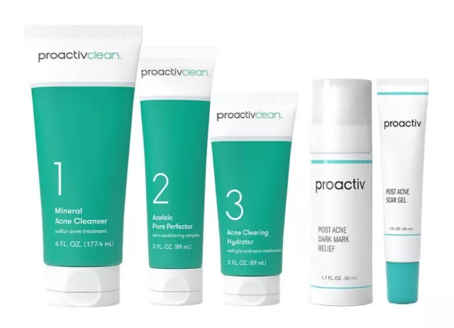 Proactiv Clean Day 30 Piece Skincare Kit Free Shipping+Gift Mark & Scar Duo
