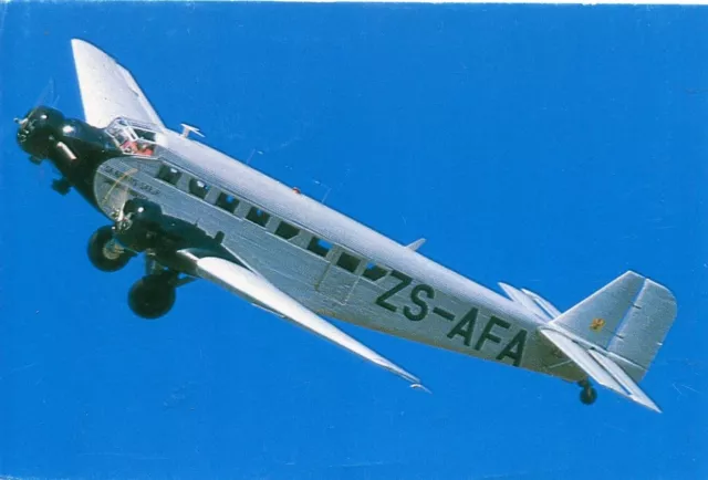 South African Airways - Junkers Ju-52 - Airline Issue Postcard