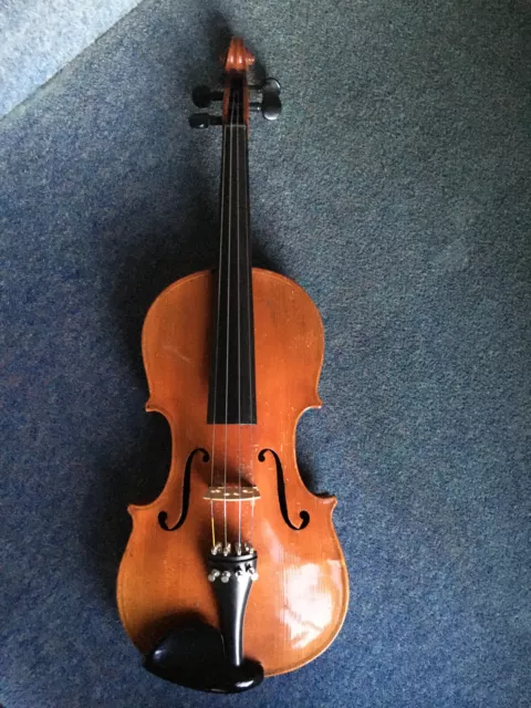 A full-size German violin c.1900, COPY and labelled Antonius Stradivarius...1736 2