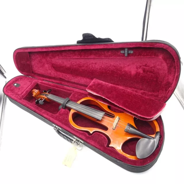 Antoni Electralin Electric Violin With Case No Bow *battery compartment panel mi