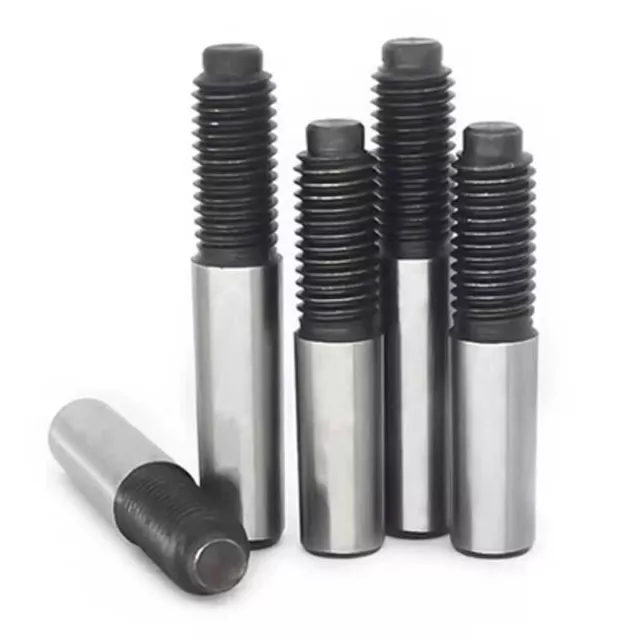 D10 M10 45# Steel Male Thread Tapered Pin Tail Round Cone Pins Dowels GB881