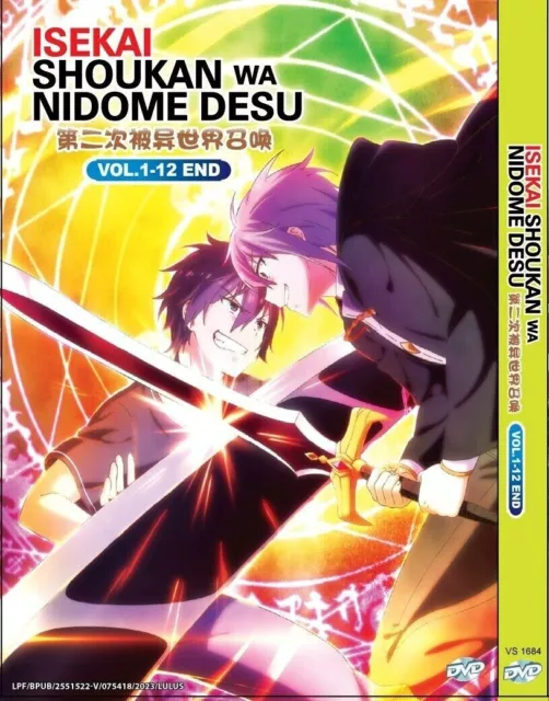 ISEKAI SHOUKAN WA Nidome Desu ( Vol.1-12 End ) Dvd + Extra Gift