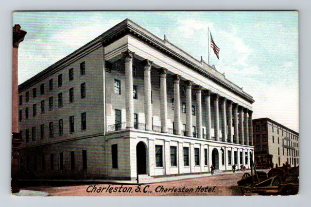 Charleston SC-South Carolina, Charleston Hotel, Advertising, Vintage Postcard