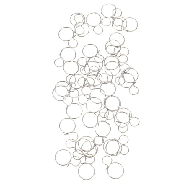 100 piezas Anillos Anillo de conexión Candelabro Hágalo usted mismo Conector Candelabros