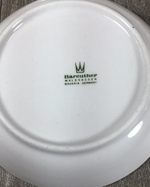 COASTERS GERMANY Bareuther Waldsassen Bavaria Plates 4 1/4", Sauce Plates 3