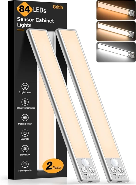 GRITIN UNDER CABINET Kitchen Lights-84 LED Super Bright,3-Color&5-Brightness,4 M £19.89 ...