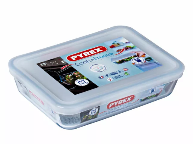Lunch Box Pyrex® en verre avec couvercle étanche 12 x 12 cm- 0,8 L