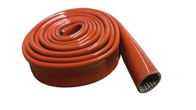1 m tubo in vetro silicone 20,0 mm rosso mattone secondo IEC 684
