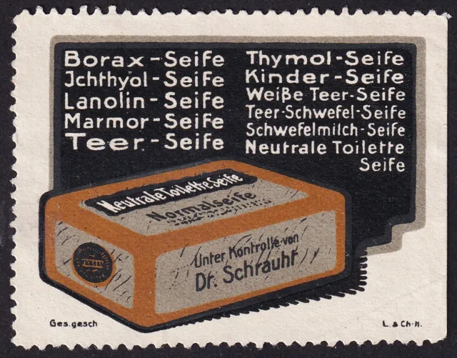 Werbemarke „Neutrale Toilette-Seife“ (Fabrikant: P. H. Schrauth, Neuwied)