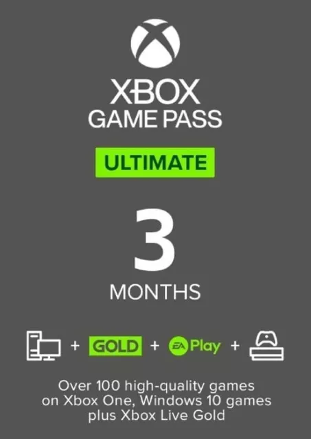 3 Months Xbox Game Pass Ultimate - Xbox One/Pc