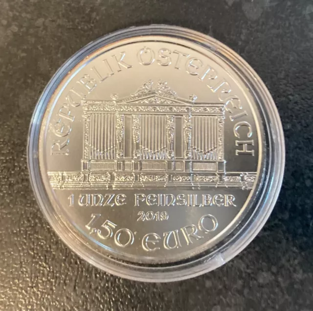 1 Oz  SILVER COIN PHILHARMONIC BULLION 2019 AUSTRIA