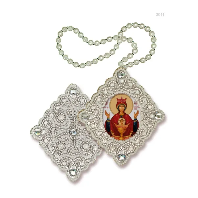 Kit de fabricación de joyas de cuentas hágalo usted mismo ""Tazón inagotable imagen de la Santísima Virgen