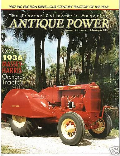 Massey Harris Pacemaker Orchard tractor, HAAS A B D Tractors, IHC Friction Drive