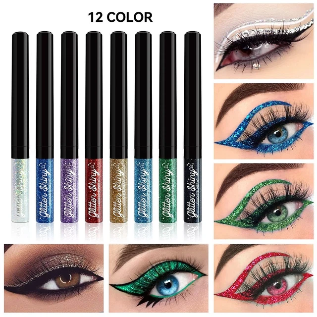 Eyeliner Feutre Glitter DDONNA Waterproof - Teinte 03 Turquoise Pailleté - Tenue 24h - 5 Ml - Neuf