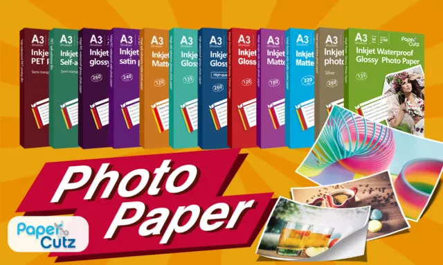 A3 Inkjet Photo Paper Full Range Gloss Matte, Papercutz Professional Sra3