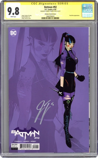 Batman #92C Jimenez 1:25 Variant CGC 9.8 SS James Tynion IV 2020 3840356001