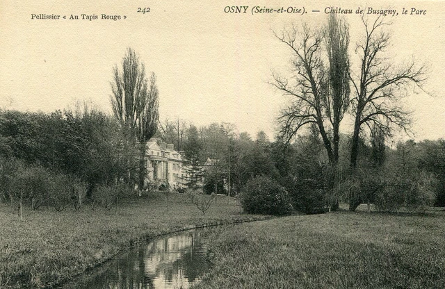 Carte OSNY Château de Busagny Le parc