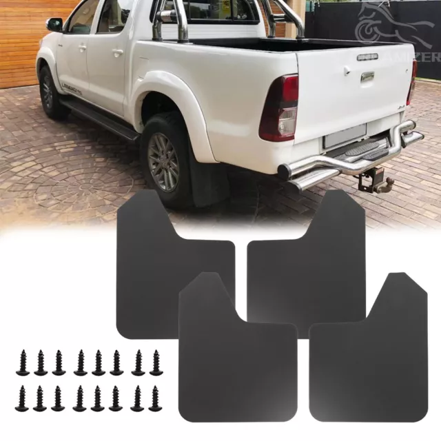 4Pcs For Toyota Hilux Pickup Front Rear Splash Guards Mud Flaps Mudguards Fender