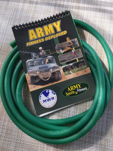 Brochure de force déployée résistance à bande Thera 6 pieds tube vert armée fitness