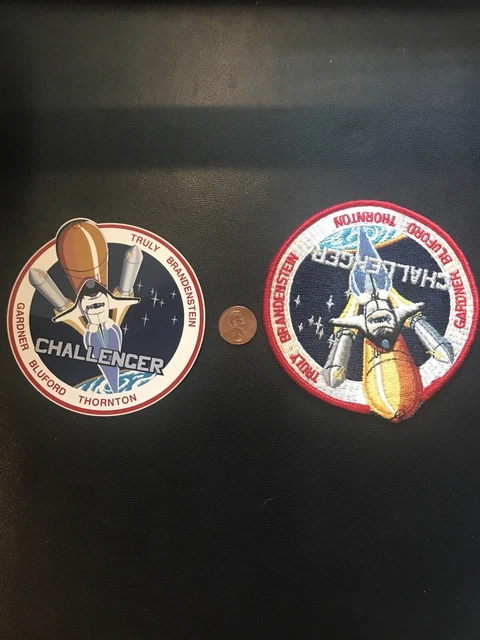 NASA Space Shuttle STS-8 Challenger Rocket Breaking Border Patch* Decal MINT Con