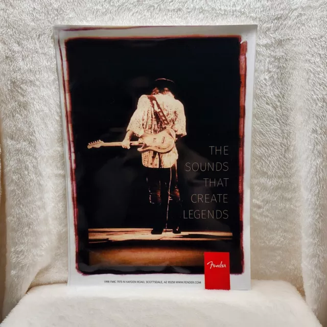 Stevie Ray Vaughan Fender Promo Poster  GLOSSY SRV