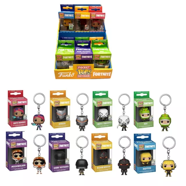 Fortnite Figurine Funko Pop Porte-Clés Pendentif Sac à Dos Epic Games 4 CM