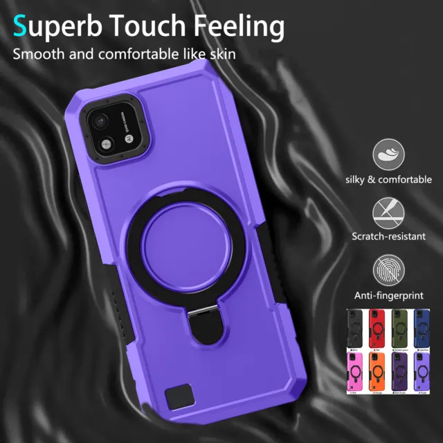 Shockproof Magnetic Ring Holder Case For Oppo Realme C55 C33 Reno 10 Lens Cover
