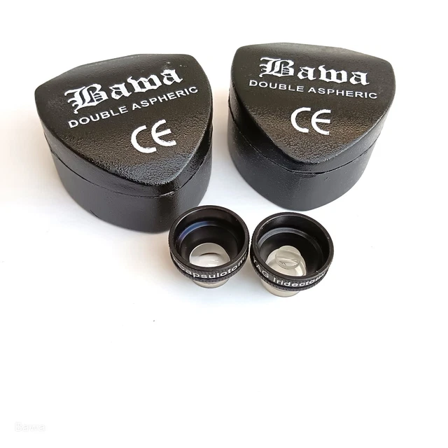 BAWA 'S YAG Laser Procedure Lens Combo Set Of YAG Capsulotomy & YAG Iridectomy