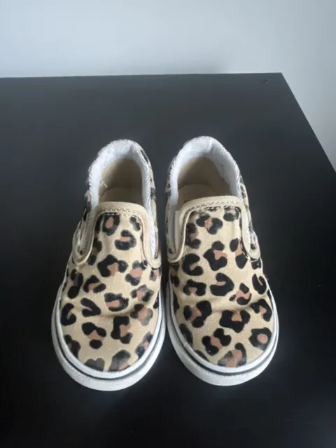 Vans Toddler Size 6 Cheetah Print
