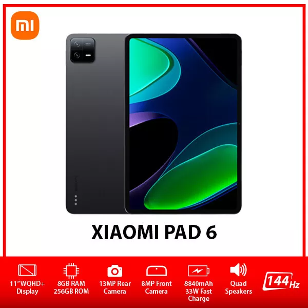 (Wi-Fi) NEW Xiaomi Pad 6 8GB+256GB GOLD 11 Octa Core Android PC Tablet