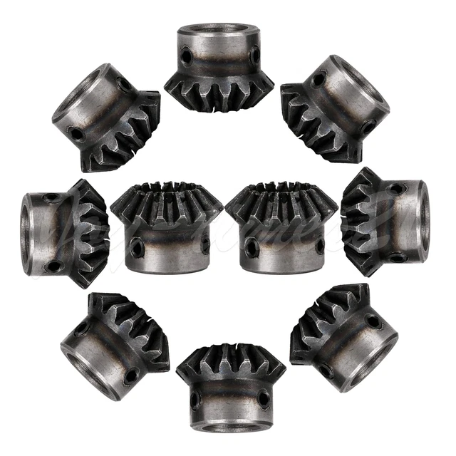10x Metal Bevel Driver Gear Wheel 1.5 Modulus 16 T 0.47" Dia for DIY