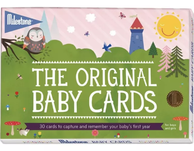 Original Baby Keepsake Cards by Milestone - Newborn’s First Year Memories.